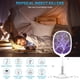 thumbnail image 5 of Matamoscas eléctrico 2 en 1, recargable por USB, de 3000 V, con base de carga contra mosquitos, moscas, insectos y otros insectos., 5 of 5