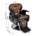 thumbnail image 2 of Ktaxon Heavy Duty Reclining Barber Chair,  All-Purpose Hydraulic Salon Chair for Barbershop Stylist, 2 of 18