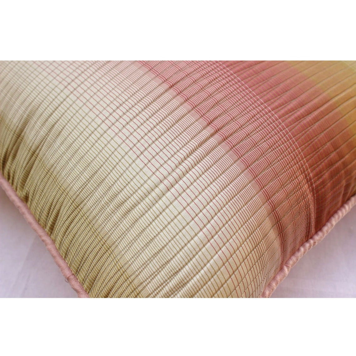 Pillow Case Zipper, Pink Shams, Textured Ombre Pillow Shams, 24x24 inch (60x60 cm) Pillow Sham, Square Jacquard Pillow Sham, Pillow Shams, Modern Style - Fairytale