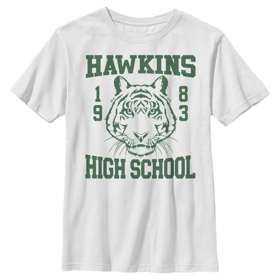 Netflix Boy's Stranger Things Hawkins High School Tiger 1983 Graphic T-Shirt