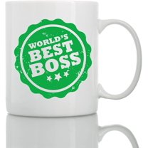 Boss Coffee Mug - Best Boss Gifts for Women & Men Funny - The Office Mug for Boss - Christmas Birthday Happy Boss Day Gift Ideas - Worlds Best Boss Mug