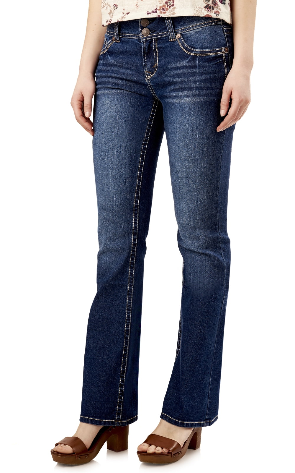 WallFlower Women's Luscious Curvy Bootcut Mid-Rise Insta Stretch Juniors  Jeans (Standard and Plus) - Walmart.com
