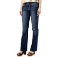 thumbnail image 1 of WallFlower Women's Luscious Curvy Bootcut Mid-Rise Insta Stretch Juniors Jeans (Standard and Plus), 1 of 5