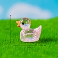 thumbnail image 4 of Adorno de pato con purpurina Homerr, figura de pato de resina, mini adorno de pato transparente con purpurina, linda artesanía de resina, figura de pato colorida, estatua, decoración de micropaisaje, 4 of 8