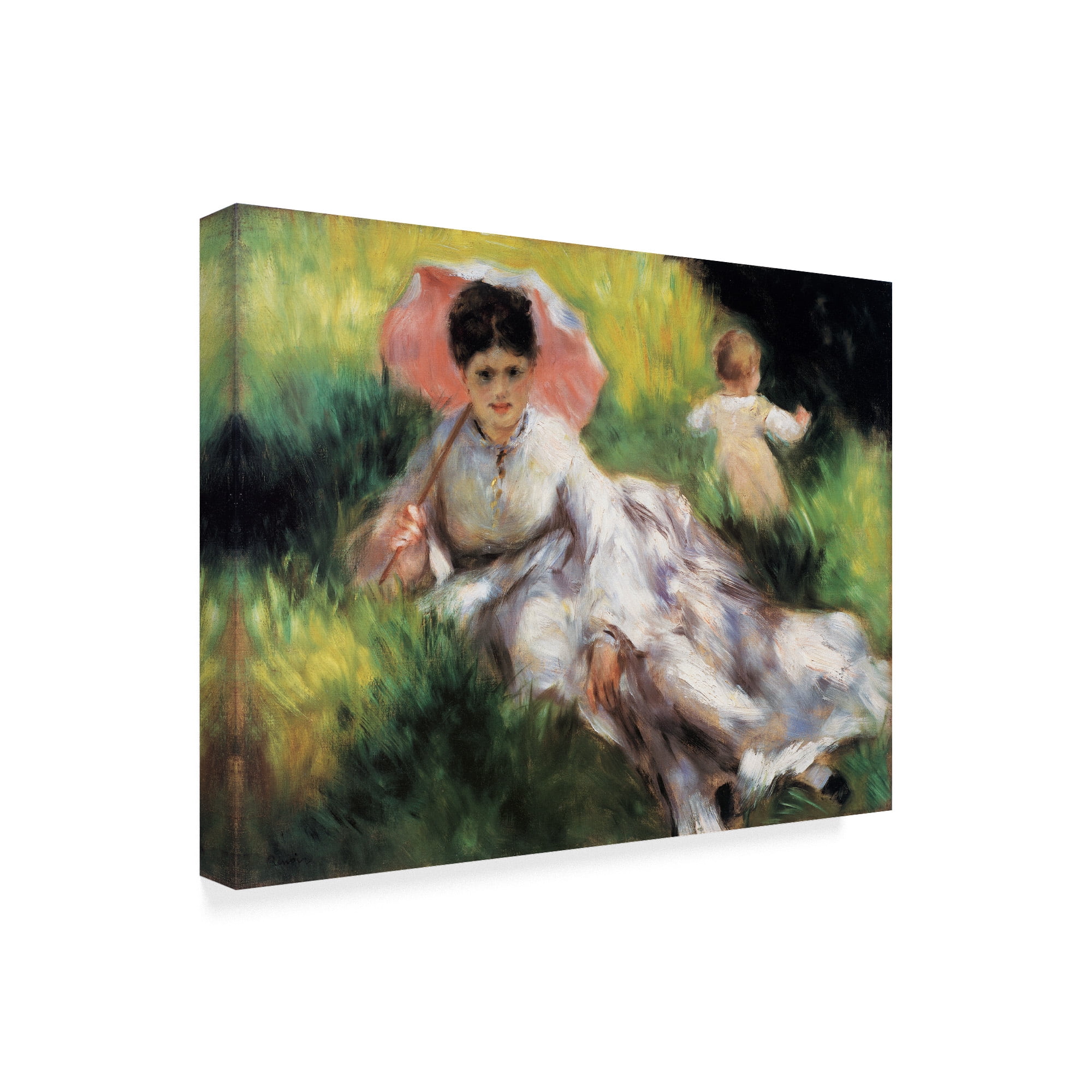 Trademark Fine Art 'Women With A Parasol & A Small Child' Canvas Art by Masters Collection