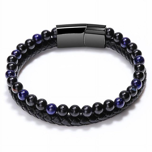 23CM Pulseras con cuentas Humanic+ Maxhematie, pulsera con cuentas de hematita de cristal
