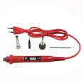 thumbnail image 2 of Kit de soldador eléctrico digital de 80 W, temperatura ajustable, herramienta de soldadura de 220 V y 110 V, calentador de cerámica, puntas de soldadura para retrabajo, azul, 2 of 5