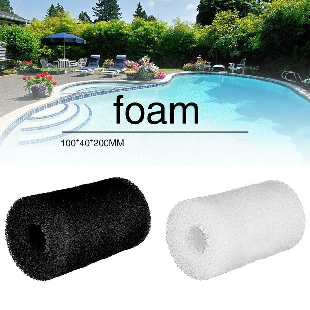 Washable Foam Cartridge Reusable Replacement Sponge Filter Sponge for Intex Type A 2PCS Swimming Pool Filter