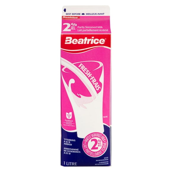 Beatrice Milk 2% 1L, Bea 2% Milk 1L
