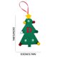 thumbnail image 2 of Puntoco 2024 Nuevas decoraciones para árboles de Navidad Mini árbol de Navidad Bordado Letra inglesa Colgante navideño Pequeño colgante, 2 of 2
