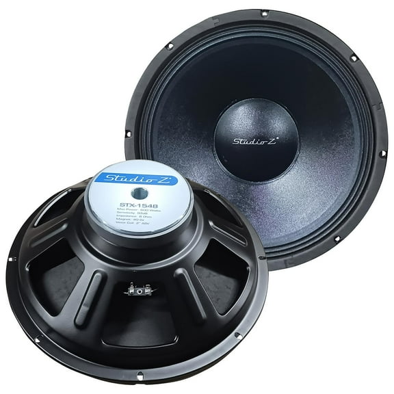 Audiopipe STX1548 Studio Z 15" Replacement Woofer 600 Watts Max 8 Ohm Svc