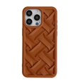 thumbnail image 1 of compatible iPhone 15 3D Weave TPU Phone Case Cheap and fine, 1 of 4