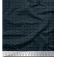 thumbnail image 2 of Soimoi Moss Georgette Fabric Stripe & Aztec Panel Fabric Prints by Yard 42 Inch Wide, 2 of 3