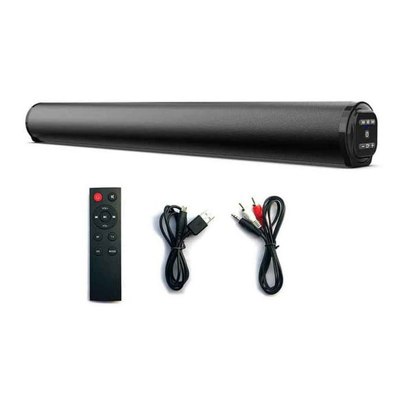 ckepdyeh Wireless Bluetooth Sound Bar, Powerful Stereo Surround Sound, Subwoofer, FM Radio, Home Theater System for TV