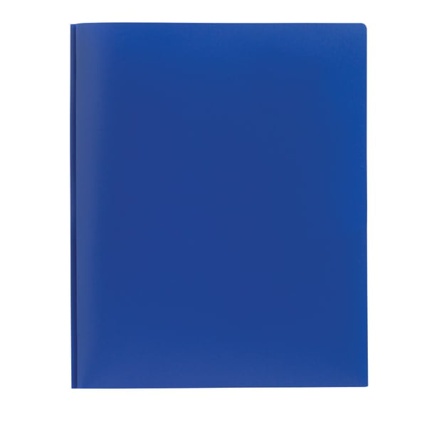 Black Lot of 6 Office Depot 2-Pocket Poly Portfolio Folder With Fasteners 