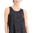 thumbnail image 2 of ID Ideology Women's Jacquard Camo Tank Top Black Size XX-Large, 2 of 3