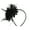 Black, variant on Elegant Feathered Flower Hairhoop For Wedding Music Festival Event Gathering Hairband Celebration Headwear