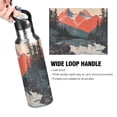 thumbnail image 4 of Yayeee 33oz Insulated Water Bottle Double Wall Stainless Steel with Flip Straw Lid, Mountains at Dawn, 4 of 7