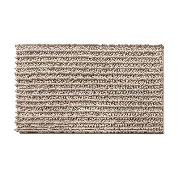 Chenille Tufted Bath Mat 18x30 Inch Absorbent Non Slip Rug Thick Plush Floor Mat for Bathroom Bedroom Entryway Kitchen and Home Decor
