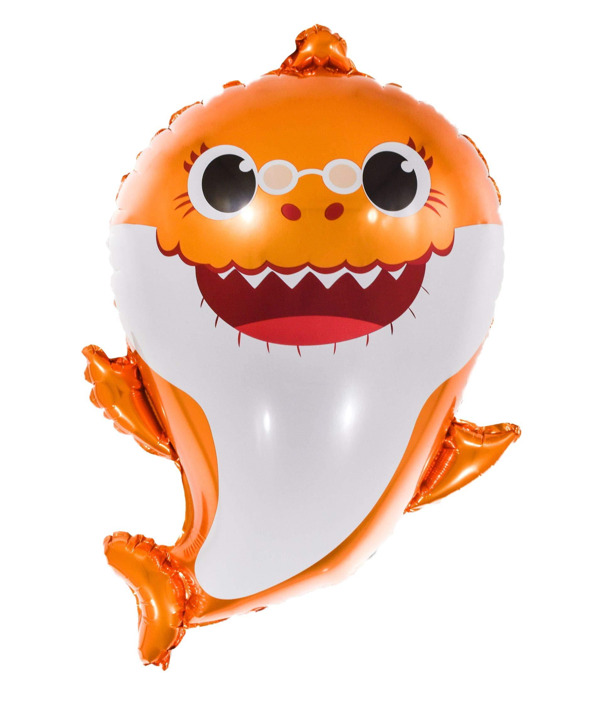 16 DOO DOO Letters OMG Party Factory Globos Para Fiestas 5pcs + Letters Huge 25 Baby Cute Shark Balloons All Family Members Included Doo Doo Birthday Party Decorations /& Supplies Helium Mylar Foil Balloons