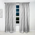 thumbnail image 2 of DESIGN ART Designart 'Geometric Pattern in Op Art Design' Scandinavian Curtain Single Panel 52 in. wide x 95 in. high - 1 Panel 95 Inches, 2 of 5