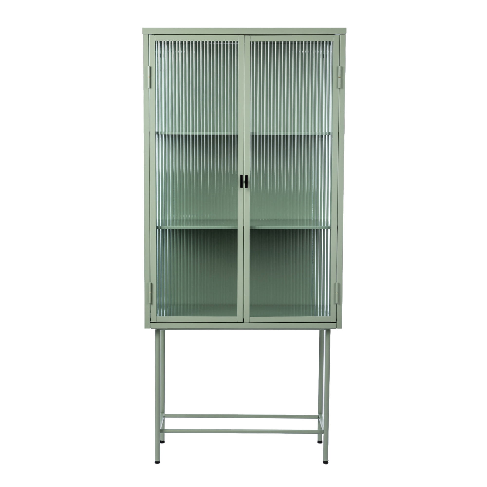 2Door Storage Multiple Shelf Steel Frame Storage Matte