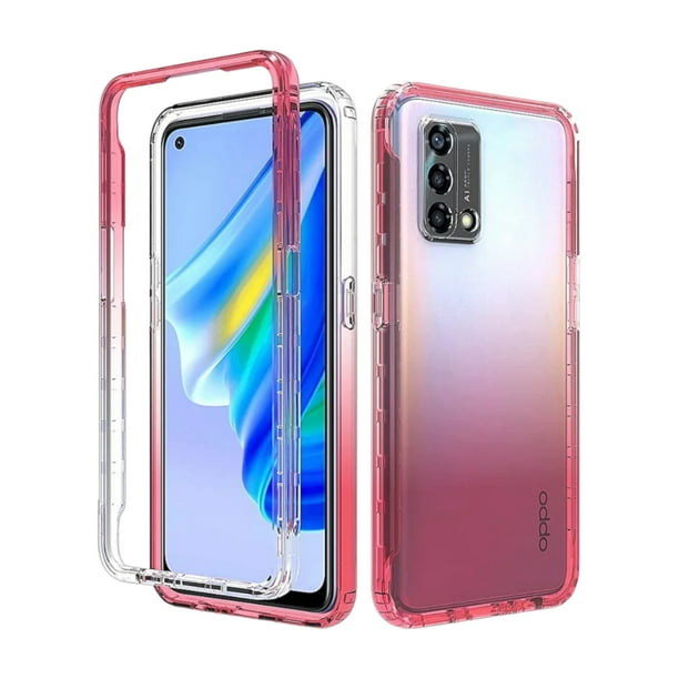 Funda 360 Degradada Cely Vesmir Para Oppo RENO 6 LITE Rosa con 2 Micas de Pantalla