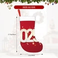 thumbnail image 4 of Salouo Happy New 2025 Year Print Christmas Stockings,Large Xmas Stocking Set of 1 Holiday and Farmhouse Stocking for Christmas Holiday Party Decoration(17.7*11 Inch), 4 of 7