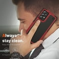 thumbnail image 6 of ELEHOLD for Samsung Galaxy A52/A52s 5G 2021 Fit Case, Military-Grade Dual Layer Raised Frame Screen & Camera Lens Protective Armor Hybrid PC+TPU Anti-Drop Shockproof Slim Rugged Case,Red, 6 of 8