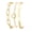 Gold-C, variant on Gold/Silver Plated Bracelets for Women Stack,Bangle Cuff Bracelet Set Non Tarnish Jewelry for Women Trendy