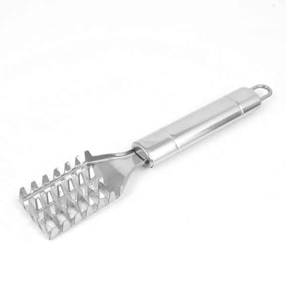 Kitchen Metal Grip Scraping Fish Scales Scraper Remover Shaving Tool 20cm Length