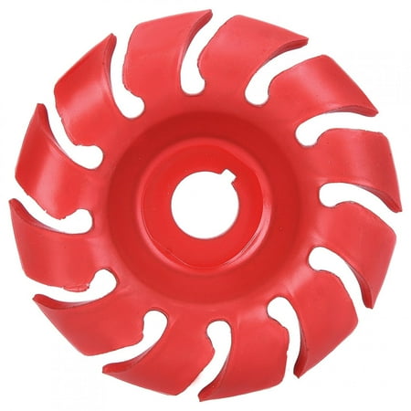 

3.5in 12 Tooth Polishing Disc Red Wheel Woodworking Engraving Tool for Angle Grinder
