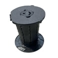 thumbnail image 3 of Taburete De Inodoro Portátil Strade Fareast Limited Bote De Basura Orinal Ligero Multiusos Negro Con Luz, 3 of 8