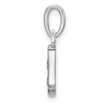thumbnail image 2 of 14K White Gold Charm Pendant Themed Diamond Round 15 mm 8, 2 of 4