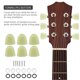 thumbnail image 2 of 6 PCS/ Set Tuning Pegs Machine Heads Acrylic Buttons for Guitar(Green), 2 of 4