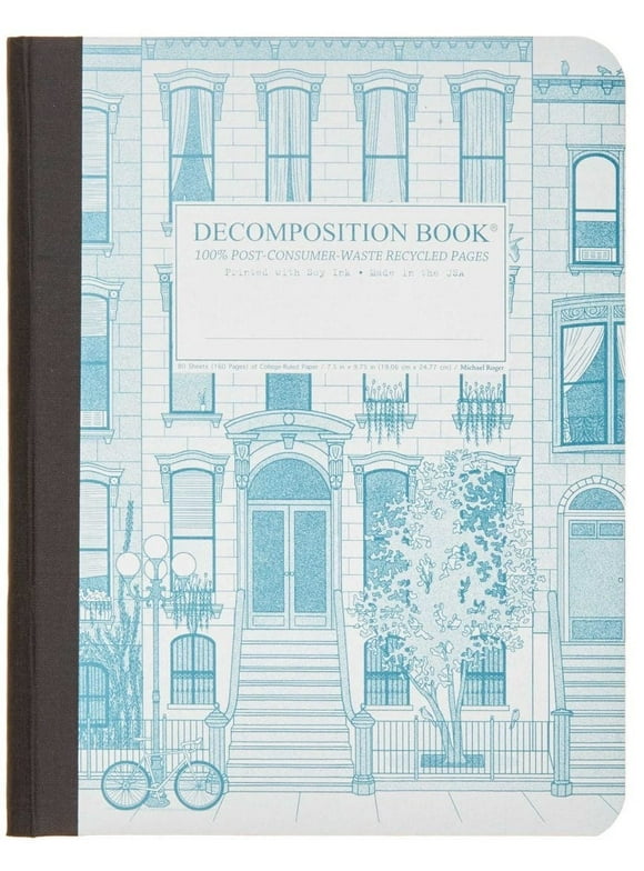 Decomposition Michael Roger Notebook, Brownstone 7.5 x 9.75 in 80 Sheets, Nice!