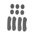 thumbnail image 4 of KALLORY 10Pcs Black Drum Silencers for Practice and Drum Set 3.93X0.79X0.20in, 4 of 8
