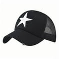 thumbnail image 2 of Fewfanhot Unisex Color-Blocked Baseball Cap with Star Embroidery Fashion Sun Hat for Men Women Casual Outdoor Style, 2 of 4