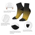 thumbnail image 5 of Pofeuu Gold Glitter Gradient Print 30cm Socks, Adult Running Hiking Socks for Youth and Adult, 5 of 7