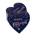 thumbnail image 1 of Inkdotpot Rose Gold Foil Paper Hang Tag Happy Retirement Favor Tag 50 Pieces, 1 of 6