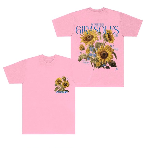 Jay Wheeler Botanical Camisetas Girasoles Album Merch Camiseta de manga corta Camiseta unisex de moda con cuello redondo
