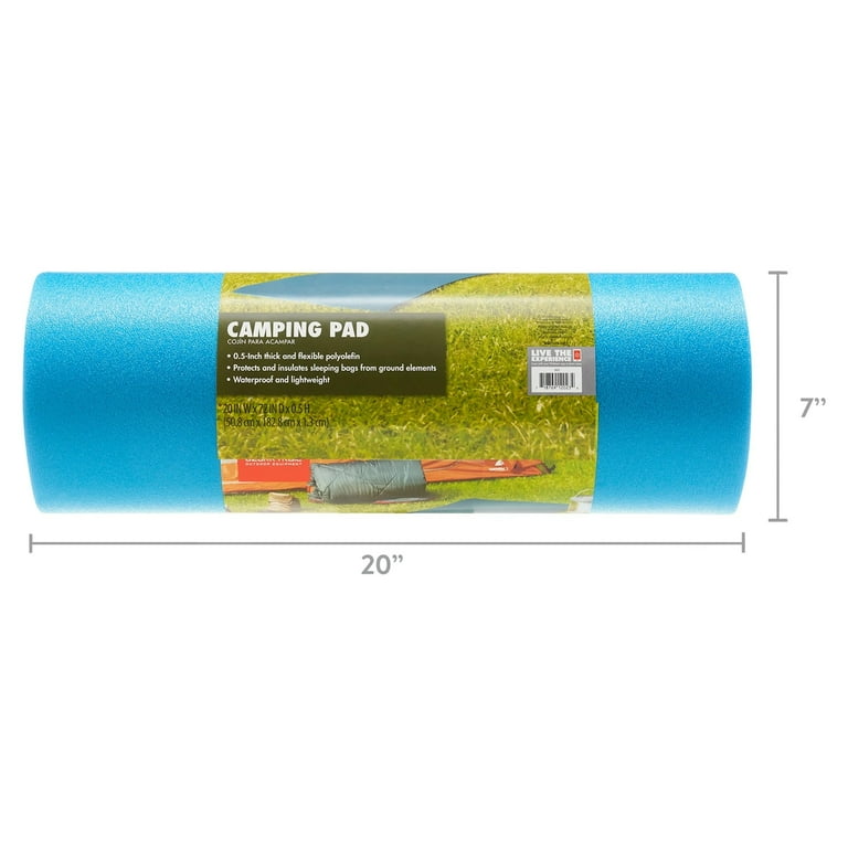 2 pack) Ozark Trail Closed Cell Foam Blue Camp Sleeping Pad