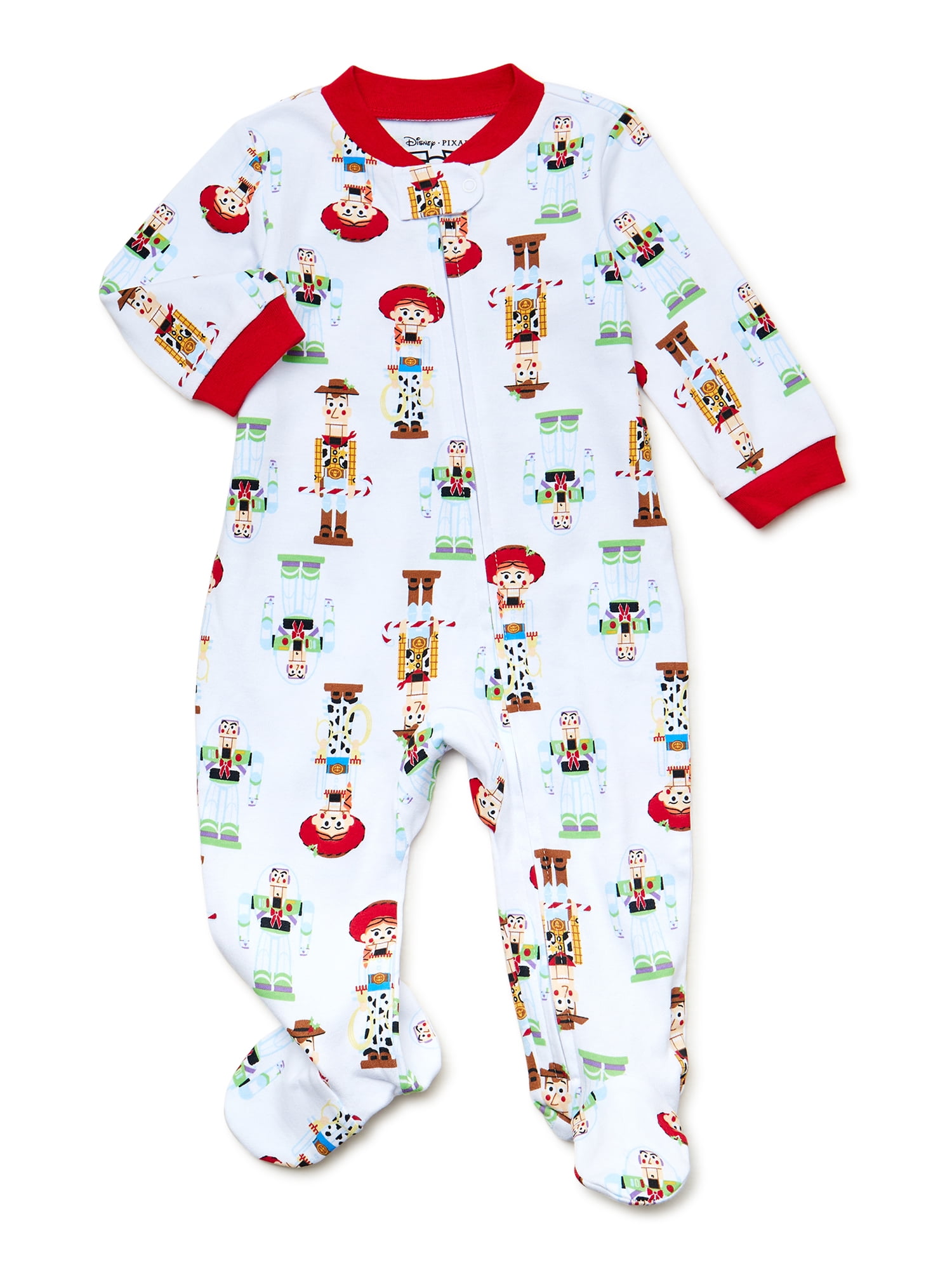 Disney Pixar Toy Story Toy Story Baby Boys and Girls Unisex Woody and Buzz Holiday Blanket Sleeper, Sizes NB-9M