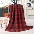 thumbnail image 2 of Red Black Checkerboard Checkered Pattern Blanket,Comfortable Soft Lamb Wool Throw Blanket,All Season,Warm Lightweight Blankets for Sofa Bed Couch Living Room Chair,40"x50", 2 of 4