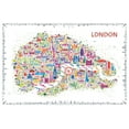 thumbnail image 2 of Esquer, Rafael 24x17 Gold Ornate Wood Framed with Double Matting Museum Art Print Titled - Iconic Cities-London, 2 of 4