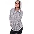 thumbnail image 3 of Gamboa Cardigan en Véritable Alpaga pour Femmes Chandails d'Été Légers Gris, 3 of 4