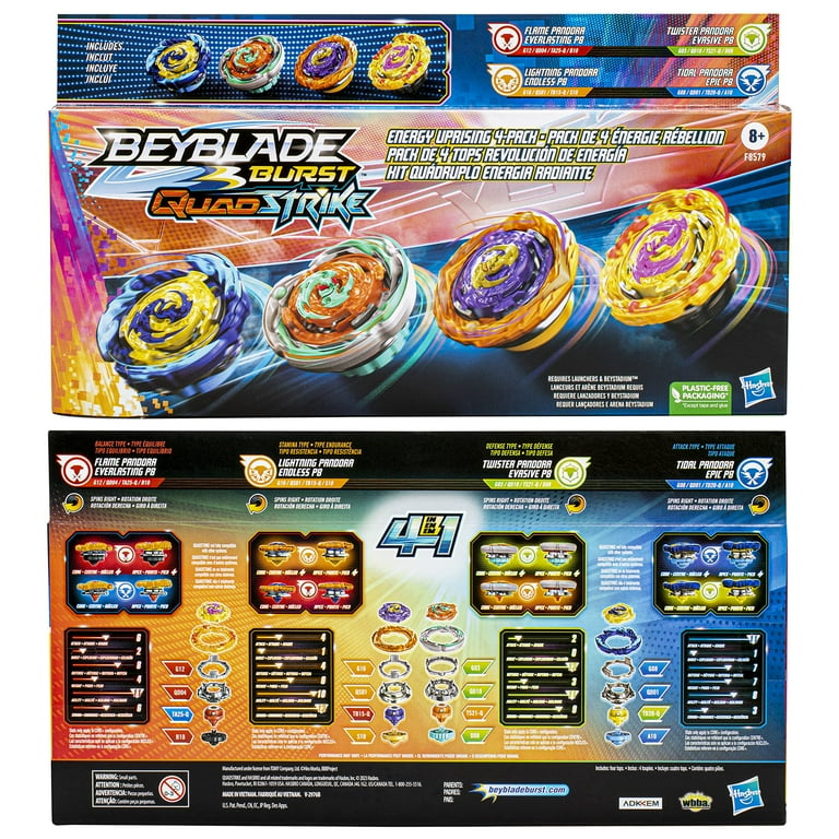 Beyblade Burst QuadStrike Twister Pandora Evasive P8 Spinning Top