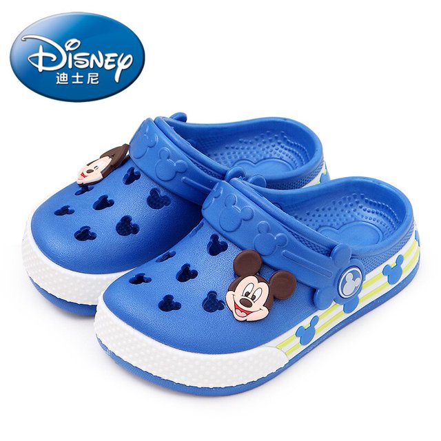 Zapatos de jardín para niños de dibujos animados de Disney, sandalias y zapatillas de playa de Mickey Minnie mouse para niños y niñas, 200-Insole19.5 CM Gao Jinjia LED