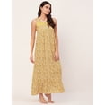 thumbnail image 3 of Moomaya Sleepwear, Sleeveless Long Nightdress, Printed Square Neck Nightgown Maxi, 3 of 9