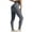 Gray, variant on Yoga Pants for Women Retro Casual Slim Yoga Pants Elastic Stretch High Waist Full Length Leggings Solid Sweatpants for Teen Girls Tiktok Trend Items Graduation Black